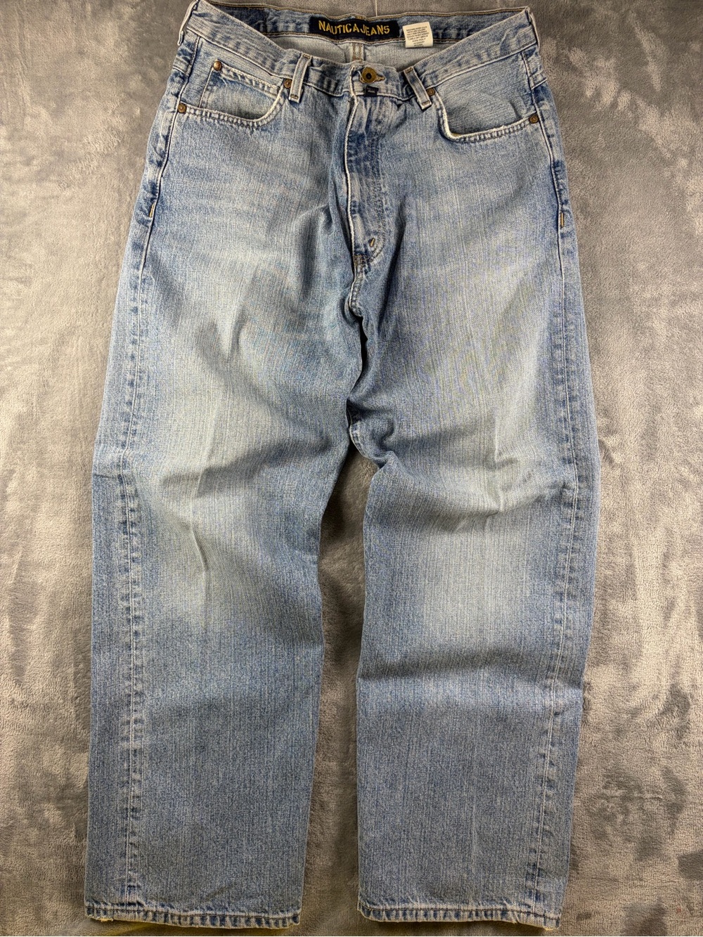 Vintage 90’Nautica Light Blue Men's Jeans - Classic Straight Fit